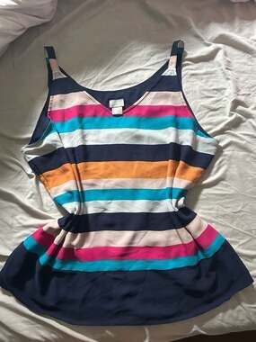 Women’s Chico's Striped Tank Top, Size 2
